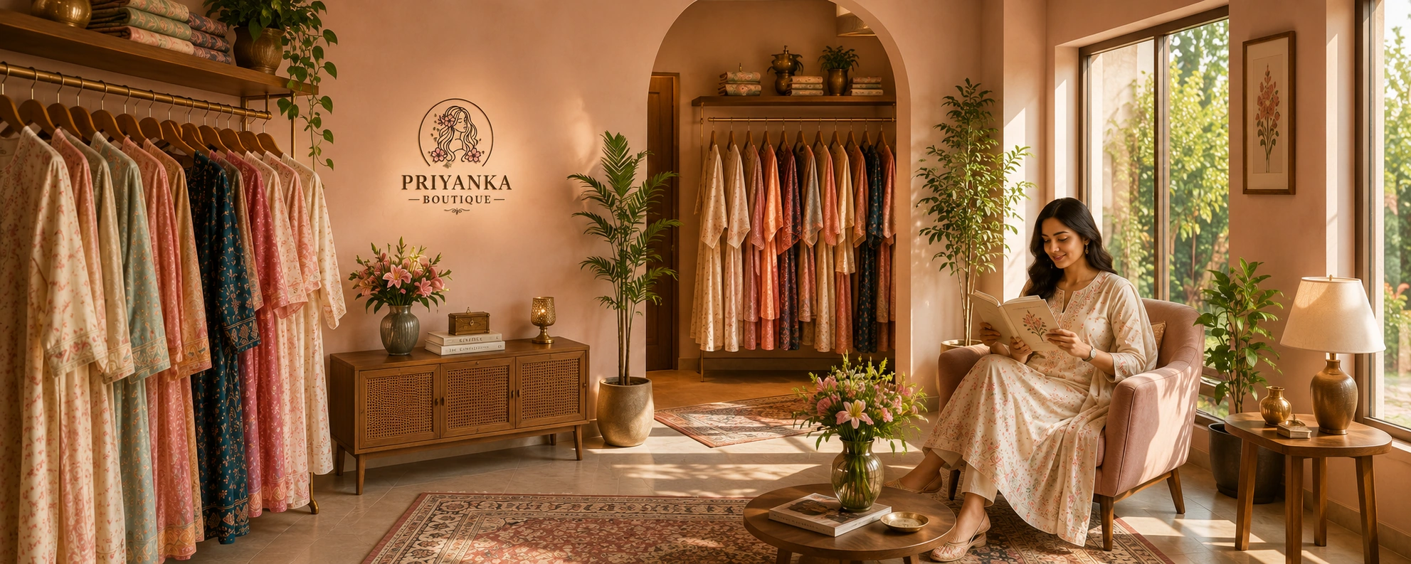 Priyanka Boutique Desktop Banner