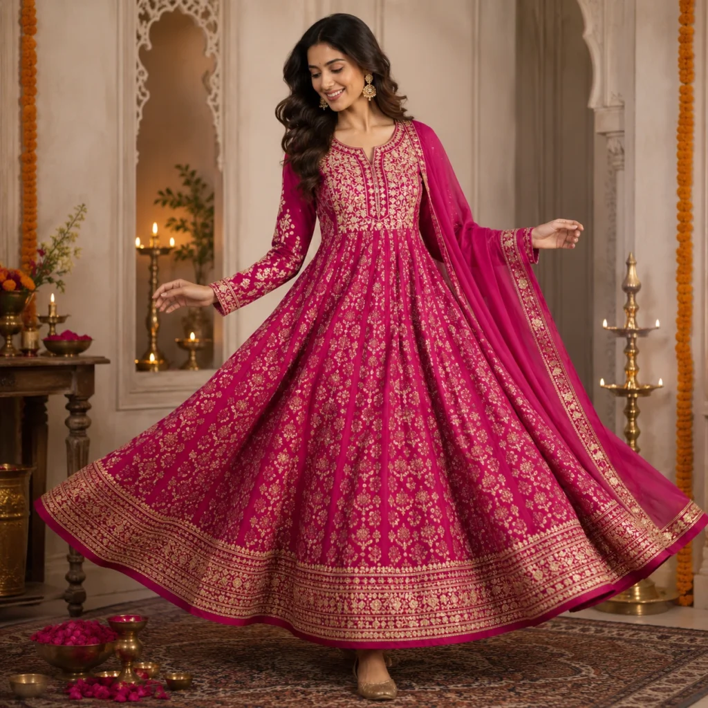 Festive Anarkali kurtis